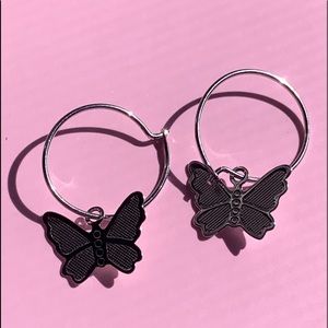 brandy melville butterfly earrings